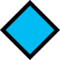 Large Blue Diamond emoji on Microsoft